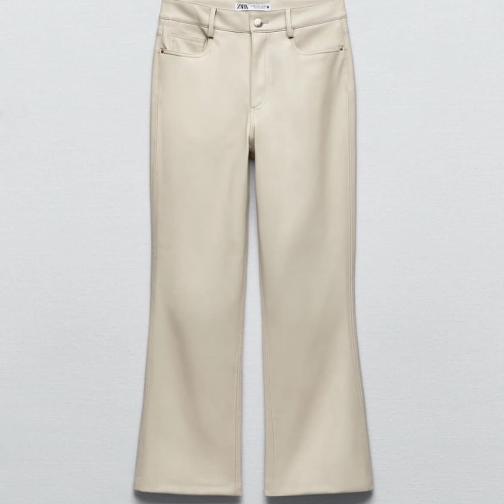 Nude Leather Zara Pants